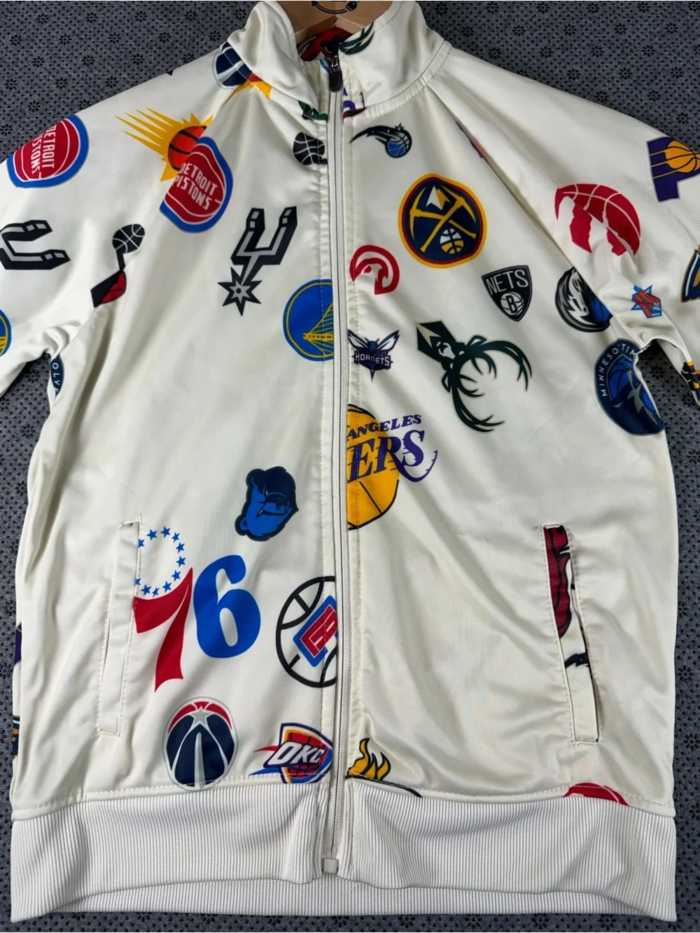 NBA Team Logos Lightweight Full Zip Up